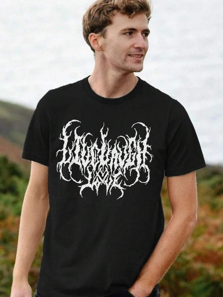 Camiseta unisex de manga corta, camiseta personalizada de Death Metal| Camiseta Unisex con Diseño Gótico Personalizado| Camisa Desgastada de | Camiseta Personalizada| Heavy Metal Giftplayeras hombre,spiderman,, mujer,romwe men,boho chic,maestras regalos,camiseta para mujerconjuntos curvy para mu,y2k, - Negro - Ver 1