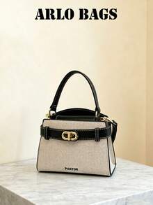 Elegant And Fashionable New Spring/Summer Stone Texture Handbag, Exquisite Retro Style, Paired With Scarf Shoulder Bag, Compact And Refined, High-Quality, Suitable For Dates, Dining, Shopping, And Photography - Black - View 7
