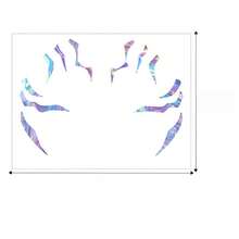 Hasbro Pegatinas holográficas de relámpago de anime, tatuaje de maquillaje de bruja color morado, banda de chicos demonios de Body completo - Multicolor - Ver 7