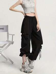 Women Pants - Black - View 4