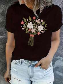 Women T-Shirts - Black - View 1
