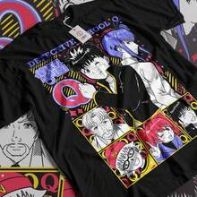 Detect School Q TShirt Anime Manga Shirt.JPG - Negro - Ver 1