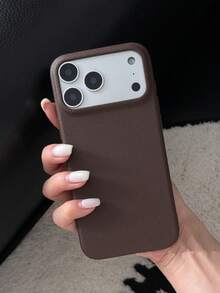 3pcs Lychee Texture Phone Case, White+Brown+Coffee, Suitable For IPhone18promax/18pro/18/17 Pro Max/17 Pro/17/16 Pro Max/16/16 Pro/16 Plus/15/15 Pro Max/15 Pro/15 Plus/11/12/13/14 Pro Max/12 Pro/12 Pro Max/13 Pro/13 Pro Max/7 Plus/14 Pro/14 Pro Max Soft Shell - A Three-pack [white + Coffee + Brown] - View 7