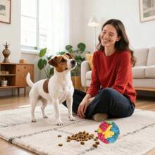 BJAYPET 1个彩色毛绒嗅探搜索益智球，中小型犬室内娱乐用气味玩具 - 彩色 - 查看 8