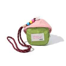Niche Design Small Round Bag Contrasting Color Change Bag Retro Old Mini Bag  Storage Bag Hip Hop Pendant - Multicolor - View 14