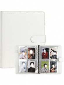 1 Set Premium Multifunctional A5 Photo Album, Fashionable Album Design, Compact And Durable Organizer, PU Leather Loose-Leaf Binder Cover, Suitable For Daily Planning And Recording, Office Supplies, Back To School, Study Supplies - Multicolor - View 9