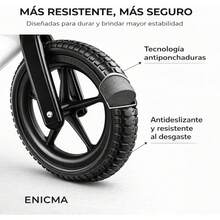 Bicicleta de Equilibrio para Niños 2 a 5 Años, Bici sin Pedales Ajustable con Asiento y Manubrio, Marco Resistente, Llantas EVA Antipinchaduras, Balance Bike Infantil Ligera Unisex - 1 - Ver 6
