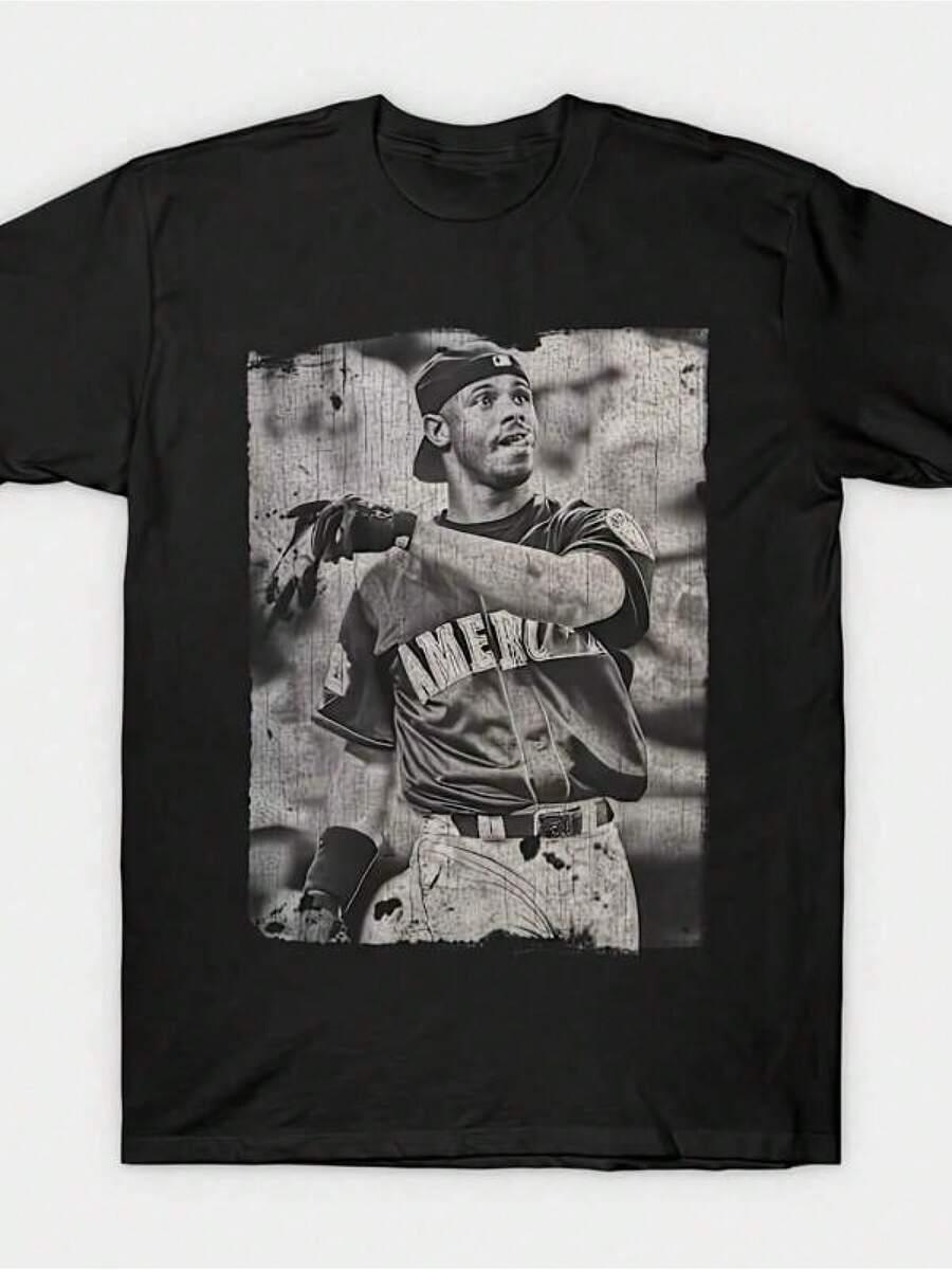 Camiseta de Manga Corta Extremadamente Versátil para Hombre, Estilo Casual para Todas las Temporadas - Negro - Ver 1