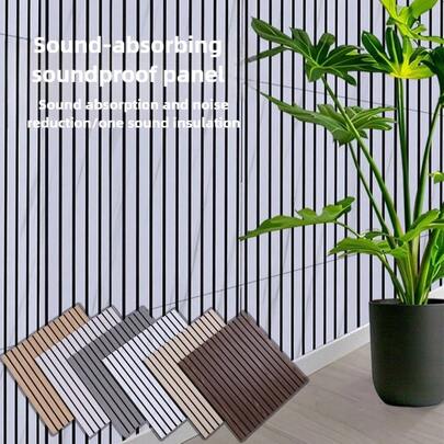 10 miếng dán tường 3D vân gỗ tự dính, trang trí DIY cho tường, trần nhà, phòng khách.