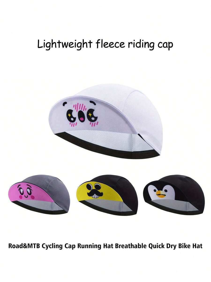 Gorra de ciclismo transpirable unisex, sombrero deportivo ligero para bicicleta de carretera, bicicleta de montaña, correr, fitness, que absorbe la humedad y se seca rápido - Multicolor - Ver 1