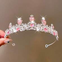Elegant GCGIGUI Alloy Princess Crown, Suitable For Women's Wedding, Party, And Performance Hair Accessories - Silver - View 9