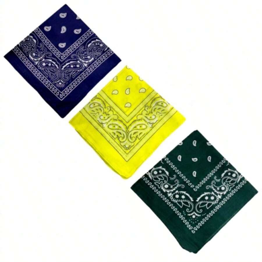 Premium Printed Bandana Scarf - Classic Style And Total Versatility - Kit Of 3 Units_A.A.V - View 1