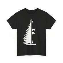 1 camiseta de snowboard, camiseta para fanáticos de los deportes de invierno y snowboard, 180g 100% algodón, los diseños están impresos. Unisexo. - Negro - Ver 1