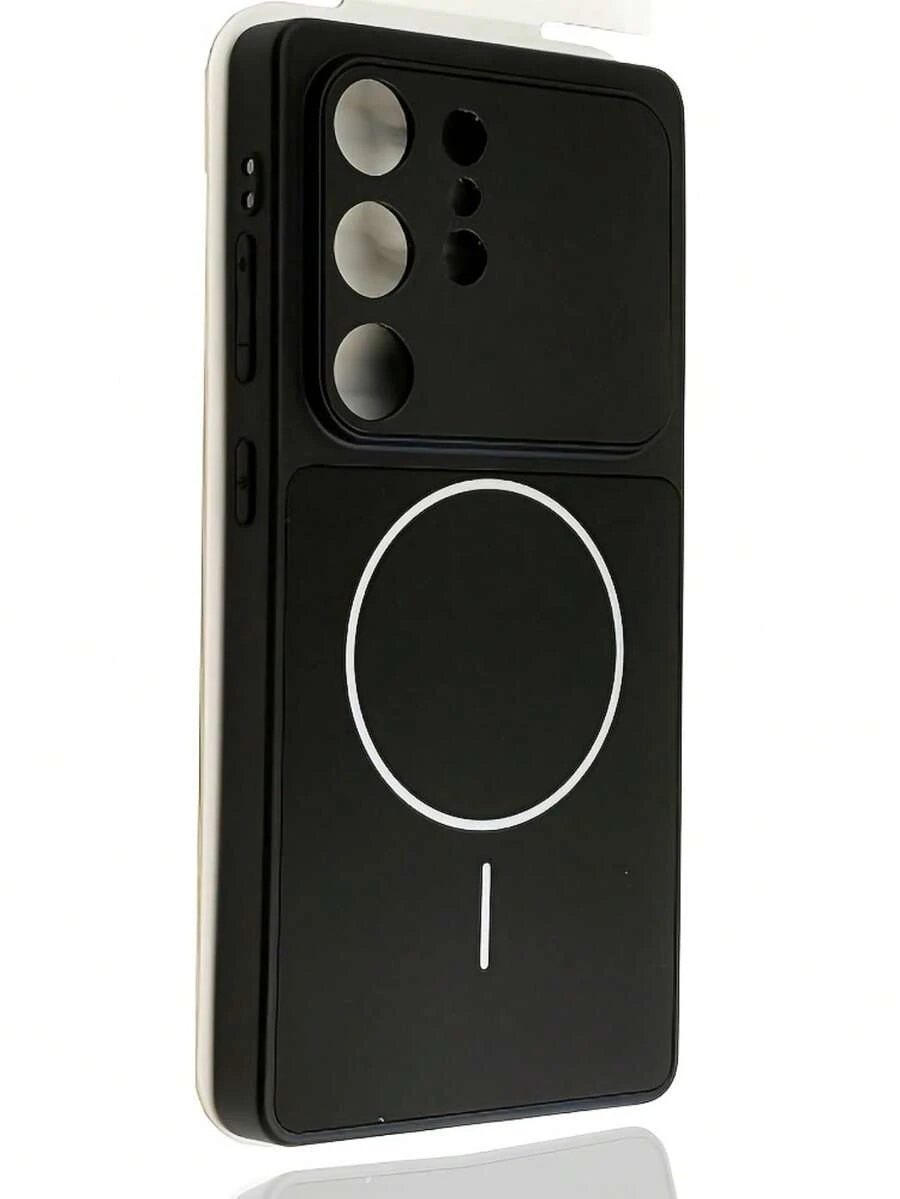 适用于三星 S26 Ultra、S25 Ultra、S24、S23 Ultra 的磁吸式无线充电磨砂手机壳，大窗口磨砂后盖