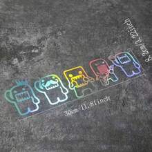 Funny Reflective Car Sticker Car Side Window Rear Windshield Decorative Waterproof Sticker Electric Motorcycle Notebook Sticker - 1 SET - View 2