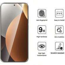 2pcs 9D Full Coverage Tempered Glass Screen Protector, Suitable For All Models, 2.5D 9H High-Definition Full Glue Anti-Scratch Protective Film, Applicable To Note/ K Series/ C Series - White - View 3
