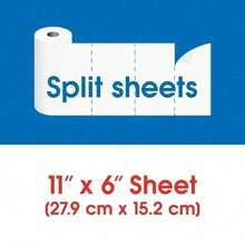 Toallas de papel Great Value Split-Sheet | 2 rollos dobles, muy absorbentes, fuertes y duraderas - Por defecto - Ver 7