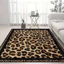 1pc Black & Brown Leopard Print Doormat, Small Rug, Welcome Mat, Carpet, Floor Mat, Outdoor Doormat, Kitchen Rug, Home Decor, Front Door Mat, Area Rug, Outdoor Mat, Home Decor, Area Carpet, Garden Carpet, Washable Rug - Multicolor 2 - View 6