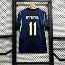 [48-Hour Shipping] 2026-2027 Season Brazilian National Team Away Jersey Raphinha No.11 Dark Blue Leopard Print Short-Sleeved Football Shirt - Nhiều màu - Xem 4