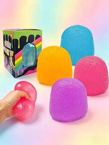 Candy-Shaped Squeeze Toy, Soft & Squishy, Easy To Squeeze & Release Stress, Slow Rebound Design, Portable & Fun Fidget Toy - Multicolor - View 3