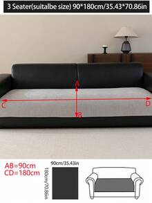 1 chiếc vỏ đệm sofa bằng vải chenille mềm mại, thoải mái, kiểu dáng hiện đại tối giản, chống trượt, dùng được quanh năm, chống bụi và dễ vệ sinh, mềm mại và không phai màu, thân thiện với thú cưng, phù hợp cho phòng ngủ, văn phòng, phòng khách, sofa hình chữ L và sofa 1/2/3/4 chỗ ngồi. - Màu Xám nhạt - Xem 17