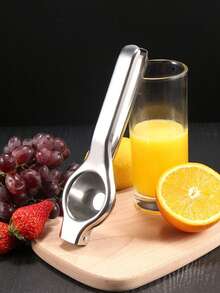 1 pieza Exprimidor manual de acero inoxidable con separador de pulpa, sin necesidad de electricidad, adecuado para uso diario en la cocina y la sala de estar. Su estilo elegante y de moda es perfecto para la decoración del hogar en bodas artísticas, una herramienta doméstica práctica y una decoración refinada para el diseño del hogar moderno. - Multicolor - Ver 10