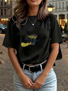 Women T-Shirts - Black - View 4