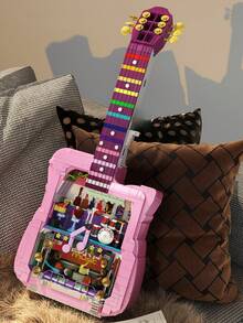 The Romantic Guitar/Piano Assembly Set Is A Luxurious Modular Building Toy, A Creative DIY Assembly Kit, With Abundant Accessory Decorations. It Is An Excellent Choice For Couples To Interact And Play Puzzle Games. - Multiple Colors - View 2