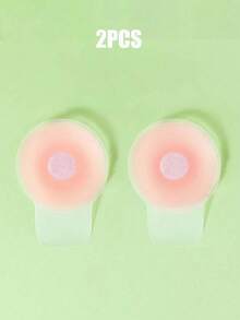 12入組矽膠隱形乳貼，提拉小胸，適用於露背無肩帶洋裝、約會、婚禮及其他場合 (2/12入組) - 杏色 - 查看 10