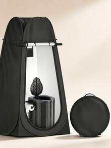 Portable Toilet Set (Including Automatic Pop-Up Privacy Tent) - Extra Large Adult Camping Portable Toilet, Also Serves As Outdoor Shower And Changing Room; One-Click Quick Open, Washable Folding Design, Foldable Toilet Tent Set With Dedicated Storage Bag, Suitable For Camping/Hiking - Multicolor - View 5