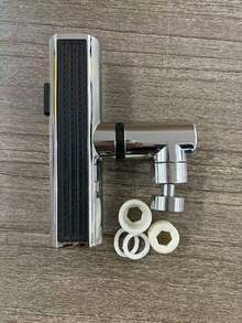 1 pieza Adaptador multifunción para grifo, apto para grifo de lavabo de baño, repuesto de grifo de fregadero de cocina, artículo esencial del hogar + 5 piezas Adaptadores para grifo - Plateado - Ver 8