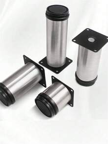 1pc Adjustable Stainless Steel Furniture Legs And Cabinet Legs - Adjustable Height, Corrosion Resistant And Rustproof, Enhanced Load-Bearing Capacity, Easy Installation. Suitable For Various Types Of Furniture, Ideal For Replacing Legs Of Home Tables, Office Desks, Living Room Coffee Tables, Wardrobes, Bathroom Cabinets. - Black - View 6