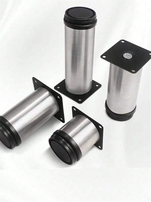 Adjustable Stainless Steel Furniture Legs And Cabinet Legs - With A Matte Surface Treatment, Adjustable Height, Corrosion And Rust Resistant, High Load-Bearing Capacity, Easy Installation. Suitable For Various Furniture, Great For Replacing Legs On Home Tables, Office Desks, Living Room Coffee Tables, Wardrobes, Bathroom Vanities, Etc.