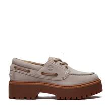 Women's Timberland Stone Street Platform Boat Shoe Light Purple Suede (TB0A2GVF AJG) - Purple - View 1