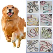 1pc Durable Handmade Woven Leash, Colorful Dog Training Lead, Suitable For Medium To Large Pets Outdoor Camping Daily Walking, Handwoven Dual-Color Pet Leash & Collar Set, Breathable Integrated Walking Rope - Multicolor - View 3