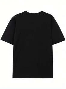 Camiseta gráfica "Me gustaría estar en mi cabaña" - 100% lavable en máquina, diseño de árboles de pino y casa de montaña, camiseta casual de manga corta con cuello redondo para hombres y mujeres, regalos de Pascua, ropa unisex, camiseta con tema de cabaña, cómoda - Negro - Ver 2