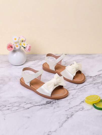 1 Paar süße Schleifen-Sandalen, geeignet für den täglichen Sommertragen