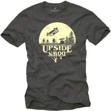 Men's Themed Printed T-Shirt, 100% Cotton, Vintage Short-Sleeved T-Shirt - Welcome To The World, The UpsIdeS-DoWnS World - Fashionable Printed T-Shirt For Women, Spring And Summer, Your Best Choice! Paar HellfIreS ClUbS Stranger DemogoOrgonSS DemogoOrgonSS StrangerS Hawkins ThIng Hugs Graphic Tee, Cotton T-Shirt With Graphic Illustration Inspired By StrangerS Hawkins ThIng, 100% Cotton T-Shirts With DemogoOrgonSS StrangerS Style Up Side Down ThIngs, Mike, Lucas, Eleven, Dustin, Demodogs, Hawkins Indiana Fans Exquisite Shirts Holiday T-Shirt Loves - StrangerS Hawkins ThIng DemogoOrgonSS Pattern, Men's T-Shirt, Crew Neck, Casual, Exquisite Cotton T-Shirt, StrangerSthIngS, Graphic T-Shirt, T-Shirts, Valentine's Day Gifts, Valentine's Day, Men's Clothing, Men's Shirts, Men, Graphic T-Shirt, Graphic T-Shirts For Women, Summer Clothing. - 黑色2 - 查看 13