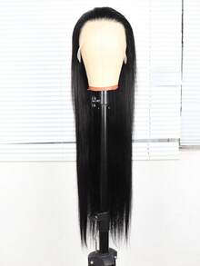 Elegant Long Straight Wig For Women - Bob Wig 6-36 Inch Blended Hair 13*4 Lace Front Wig 180% Density Black/Brown/Burgundy/Orange Versatile For All Races For Daily Use, Family Gatherings, Festivals, Parties Soft Smooth Hair - SNatural - View 4