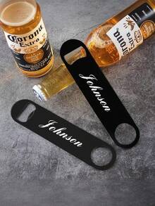 Personalized Stainless Steel Bottle Opener - Groomsman Gift, Can Be Customized As Bachelor Party Gift, Personalized Gift, Father's Day Gift - Multicolor - View 5