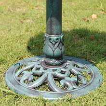 Antique Polyresin Bird Bath & Outdoor Fountain, 28 Inch Solar Powered Water Fountain, 4 Spray Patterns, Lightweight Weather Resistant Garden Stuff & Gardening Supplies, Outdoor Garden Water Feature For Patio Yard Decor - 青銅色 - 查看 6
