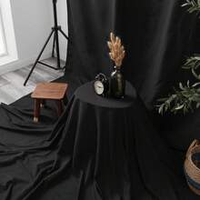 5ft X 7ft / 7ft X 10ft / 10ft X 10ft White, Black, Green Photography Backdrop, Studio Background Curtain, Photography Shooting Background Screen, Video Recording Party Curtain (Stand And Clips Not Included) - View 9