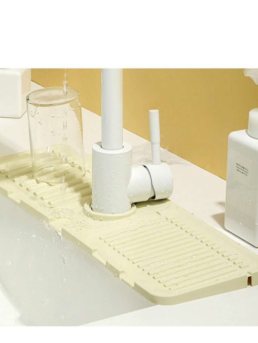 1件極簡多功能白色塑料漏斗附手柄，3合1洗米/濾水/水果收納，輕量且穩固，適用於廚房烹飪、戶外聚會、園藝野餐、檯面收納，實用的母親節禮物、廚房必需品、廚房工具、居家裝飾、廚房用品、廚房配件、情人節禮物