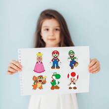 1 set Anime. Permainan Stiker Puzzle Kawaii Membuat Wajah Stiker Kartun Lucu Mainan Puzzle DIY, Hadiah Liburan Sempurna Untuk Anak Laki-laki dan Perempuan (Gaya Acak) - MultiWarna - View 4