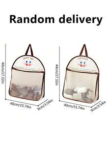 1pc Hanging Mesh Storage Bag, Made Of Polyester, Breathable And Washable, Wall-Mounted, Multi-Functional Hanging Organizer Bag For Underwear, Socks, Portable Breathable Wall-Mounted Storage Bag - Multicolor - View 6