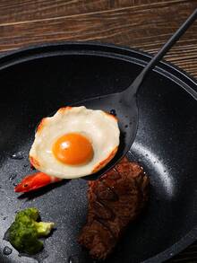 1件木柄重型铁制炊具铲，汤勺，家用炒锅铲，长柄铁铲，烹饪勺 - 彩色 - 查看 8