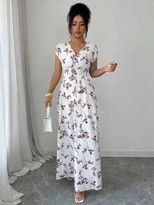 YHHElenzga Vestido con estampado floral elegante, adecuado para el uso diarioYHH - Multicolor 7 - Ver 3