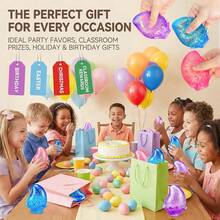 1pc Shiny Crystal Soft Squeeze Stress Ball Toy, Soft Squishy Toy, Suitable For Children, Teenagers, Adults, Autism, Anxiety Relief, Classroom Prizes, Party Favors, Filler Gifts, Carnival Gifts, Birthday Party Gifts - Multicolor - View 11