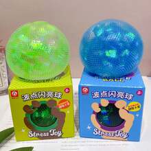 Iridescent Magic Decision Ball Fidget Toy, Building Block Filling Inside, Rustling Sound When Squeezed, Colorful Printed Squeeze Ball, Stress Relief Game Toy For Kids Adults - Multicolor - View 8