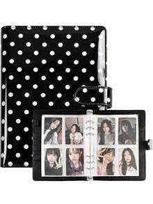 1 Set Album Foto A5 dengan 25 Lembar Kartu Foto 4 Slot, Pengikat 6 Ring, Sampul Kulit PU, Album Koleksi yang Cocok untuk Penggunaan di Rumah dan Kantor, Sempurna untuk Mengatur Foto Keluarga - MultiWarna - View 19